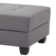 Contemporary upholstered storage ottoman by Glory Furniture with a sleek design and cushioned top for versatile living room use.