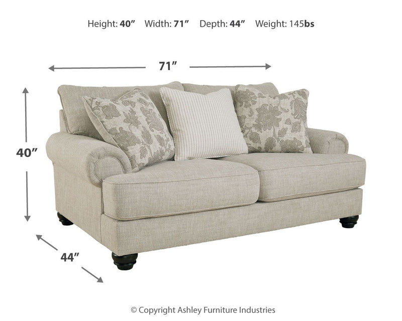Asanti - Loveseat - Fog - R&R Furniture Gallery (Fountain Valley, CA)