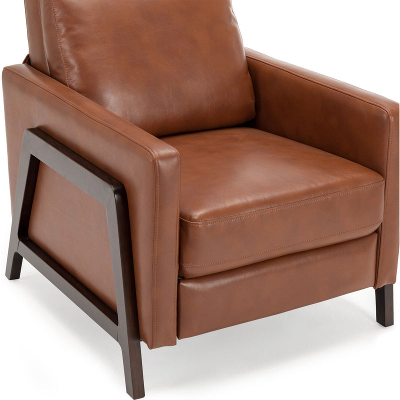Madeline - Push Back Recliner - Caramel - R&R Furniture Gallery (Fountain Valley, CA)