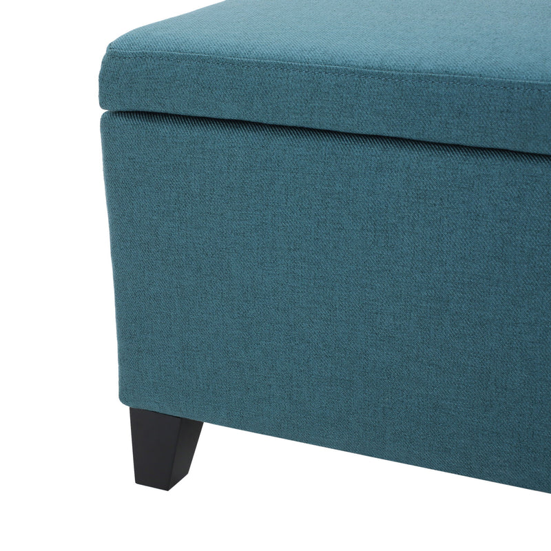 Contemporary Storage Ottoman Bench With Upholstery - R&R Furniture Gallery (Fountain Valley, CA)