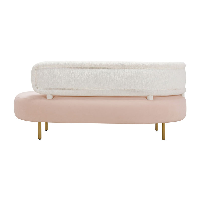 Tischa - Boucle Velvet Sofa - R&R Furniture Gallery (Fountain Valley, CA)