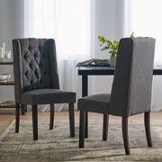 Sophisticated Tufted Dining Chair With High Back Design - R&R Furniture Gallery (Fountain Valley, CA)