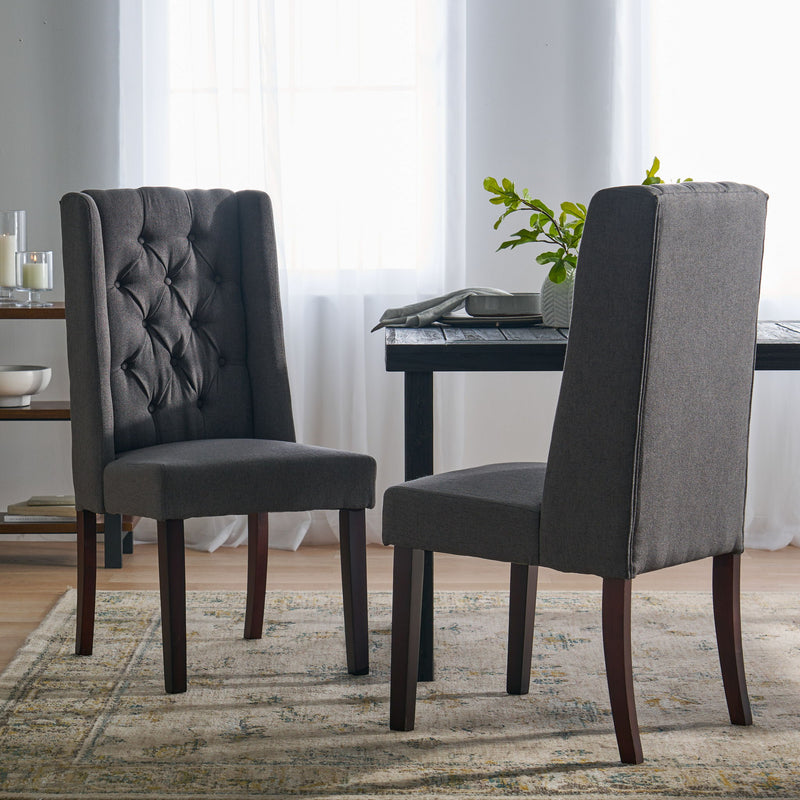 Sophisticated Tufted Dining Chair With High Back Design - R&R Furniture Gallery (Fountain Valley, CA)