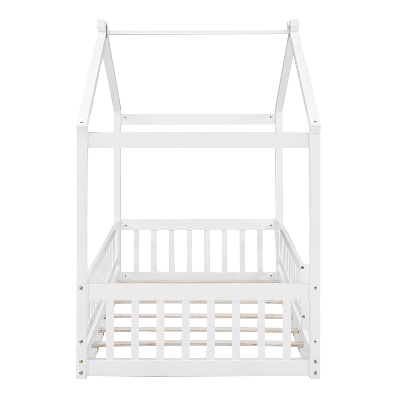 Bed House Bed Frame With Fence - R&R Furniture Gallery (Fountain Valley, CA)