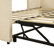 Twin Size Upholstered Daybed With Pop Up Trundle - R&R Furniture Gallery (Fountain Valley, CA)