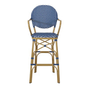 Outdoor Wicker And Aluminum French Barstools (Set of 2) - R&R Furniture Gallery (Fountain Valley, CA)