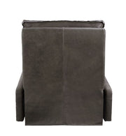 Metier - Power Motion Recliner - Gray Top Grain Leather & Aluminum - R&R Furniture Gallery (Fountain Valley, CA)