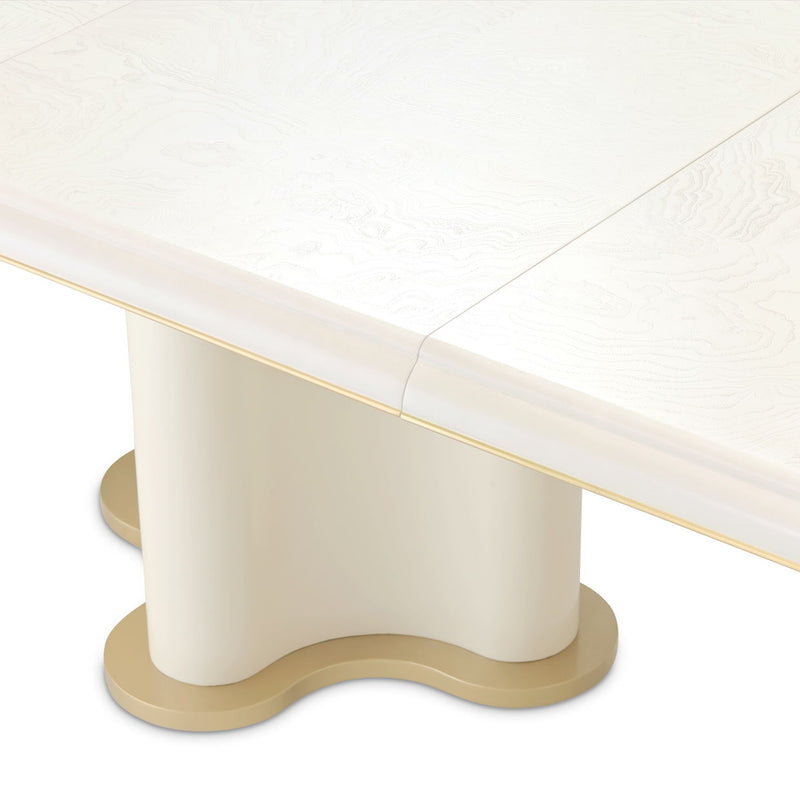 La Terrazza - Double Pedestal Dining Table - Creamy Pearl - R&R Furniture Gallery (Fountain Valley, CA)