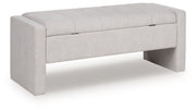 Akselman - Storage Bench - Gray - R&R Furniture Gallery (Fountain Valley, CA)