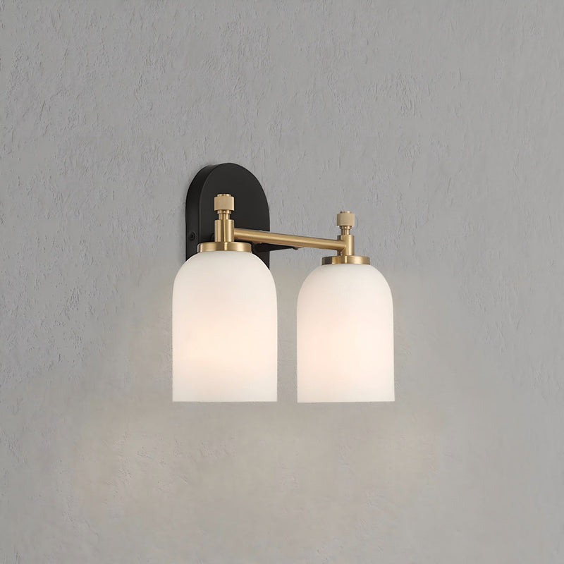 Vortex - 2 Lights Vanity In Style For Over Bathroom Mirror Wall Sconce - Black / Gold / White - R&R Furniture Gallery (Fountain Valley, CA)