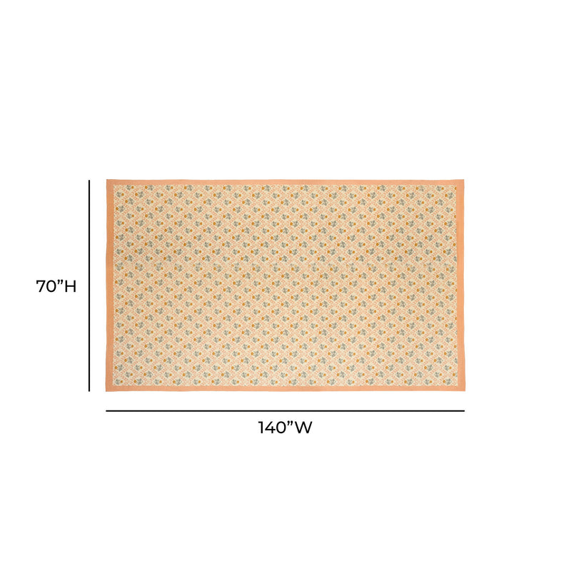 Set of Dolce placemat sets by TOV Furniture with stylish, woven fabric and intricate patterns for table decor.