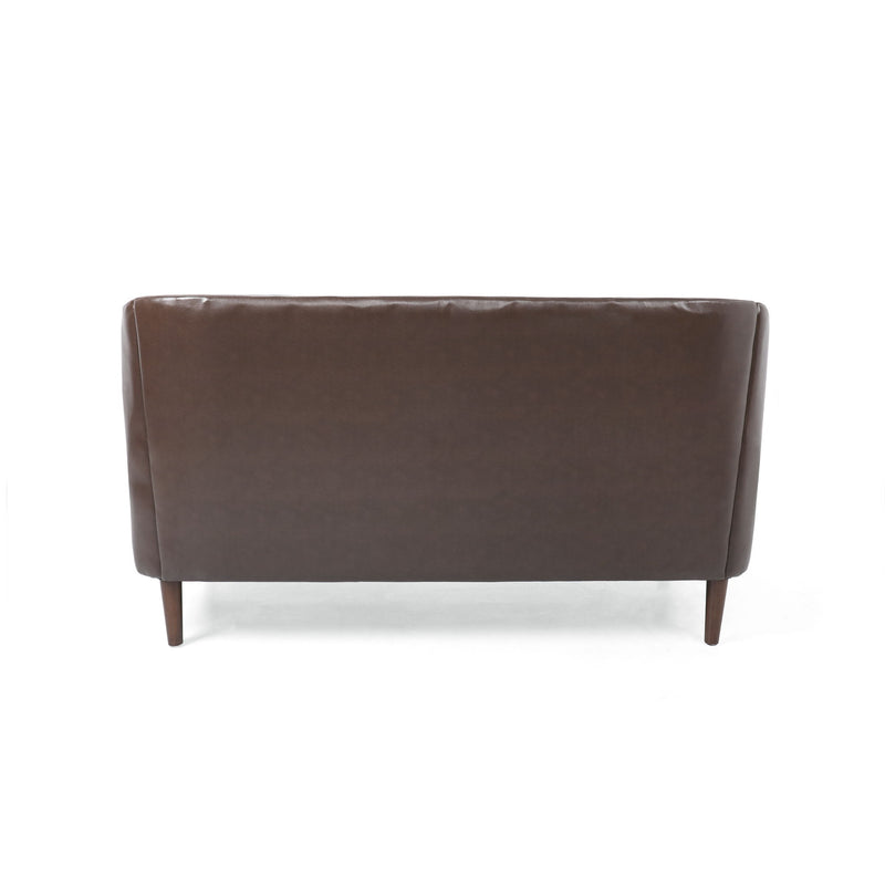Sophisticated Loveseat With Diamond Stitched Detailing - R&R Furniture Gallery (Fountain Valley, CA)