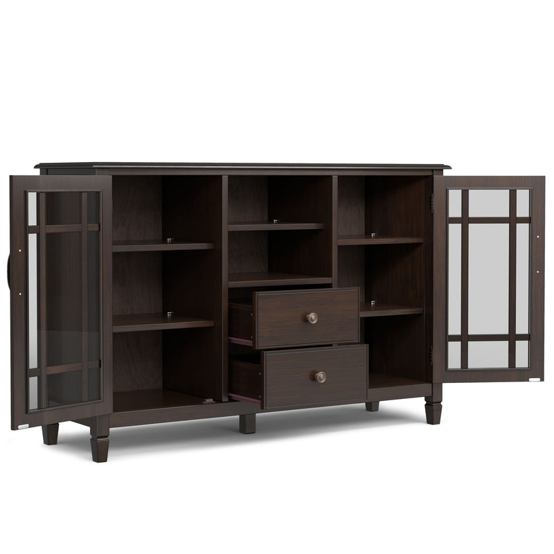 Connaught - Tall TV Stand - Brown - R&R Furniture Gallery (Fountain Valley, CA)