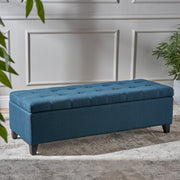 Upholstered Storage Ottoman Bench, Foot Rest For Bedroom - R&R Furniture Gallery (Fountain Valley, CA)