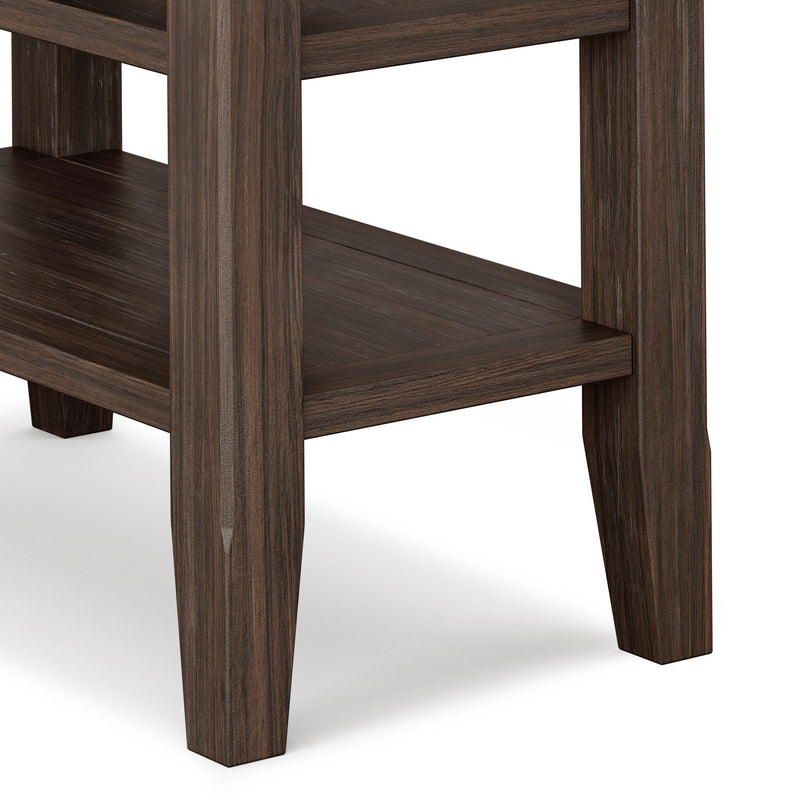 Acadian - Narrow Side Table - Farmhouse Brown - R&R Furniture Gallery (Fountain Valley, CA)