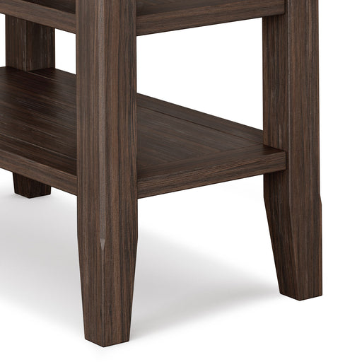 Acadian - Narrow Side Table - Farmhouse Brown - R&R Furniture Gallery (Fountain Valley, CA)