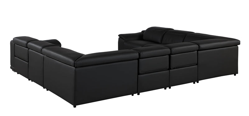 9762 - 8-Piece U Shaped Sectional Sofa With 4 Power Recliners