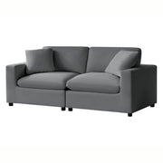 Caylie - Modular 2 Piece Sofa - Charcoal - R&R Furniture Gallery (Fountain Valley, CA)