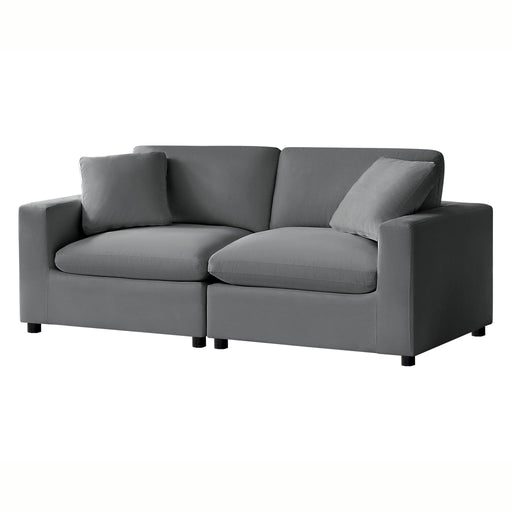 Caylie - Modular 2 Piece Sofa - Charcoal - R&R Furniture Gallery (Fountain Valley, CA)