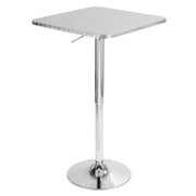 Lumi Source 3-piece Bistro Square contemporary bar set with adjustable oval footrests and modern design for dining or bar areas.