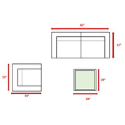 Modern Style Hdpe Wicker Seating Group With Cushions For 3 People In Brown Finish - R&R Furniture Gallery (Fountain Valley, CA)