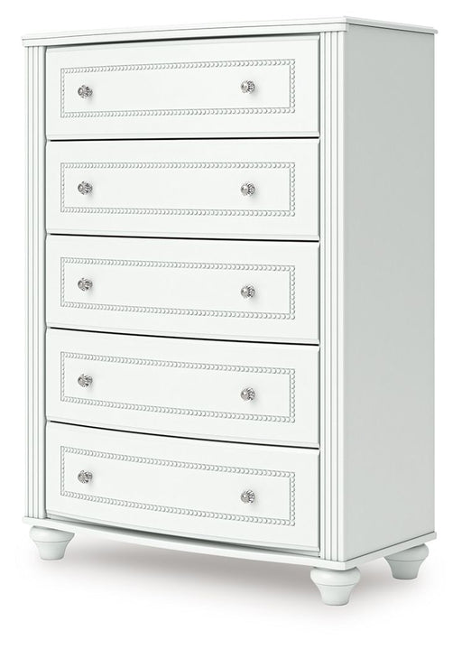 Kozlani - Five Drawer Chest - White - R&R Furniture Gallery (Fountain Valley, CA)