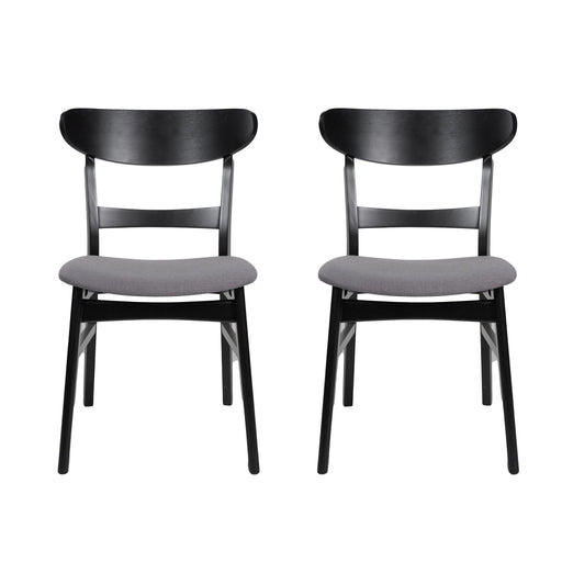 Modern Noble House dining side chair with upholstered seat and wood frame, showcasing sleek design and comfortable seating.