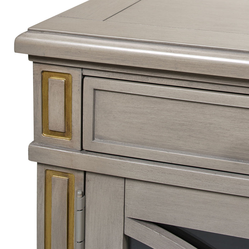 Dauphin - TV Stand Storage Display Console Table - Gray Cashmere - R&R Furniture Gallery (Fountain Valley, CA)