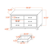 Soluto - Dresser - Gray / Black - R&R Furniture Gallery (Fountain Valley, CA)