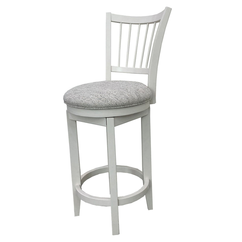 Americana Modern Dining - Spindle Back Swivel Barstool - Cotton - R&R Furniture Gallery (Fountain Valley, CA)