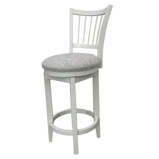 Americana Modern Dining - Spindle Back Swivel Barstool - Cotton - R&R Furniture Gallery (Fountain Valley, CA)