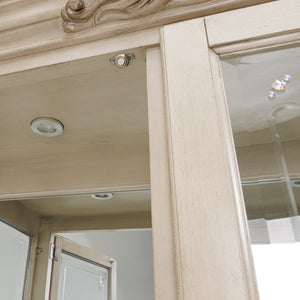 Platine de Royale - Curio Cabinet - Champagne - R&R Furniture Gallery (Fountain Valley, CA)