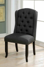 Sania - Wingback Chair, Dark Gray (2/CTN)