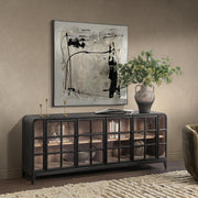 Classic Home Waverly buffet cabinet with wooden finish and elegant design, featuring multiple storage compartments and decorative details.