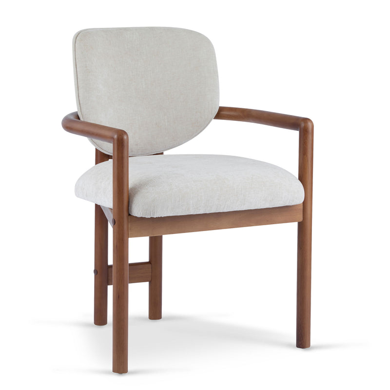 Upholstered Arm Dining Chairs (Set of 2) - R&R Furniture Gallery (Fountain Valley, CA)