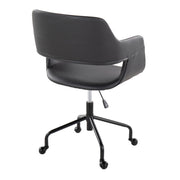 Lumi Source Margarite contemporary adjustable office chair with cushioned seat and backrest, modern desk chair design.