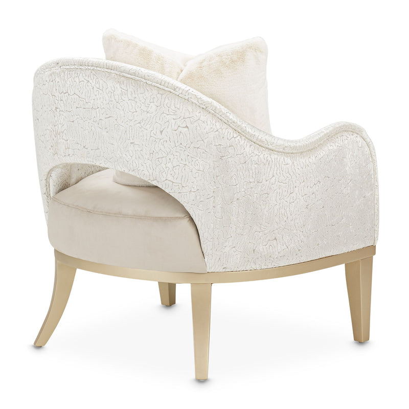 Yvette - Accent Chair - Porcini / Medium Champagne - R&R Furniture Gallery (Fountain Valley, CA)