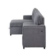 Territory - Pull Out Sofa Bed With Design - Dark Gray - R&R Furniture Gallery (Fountain Valley, CA)