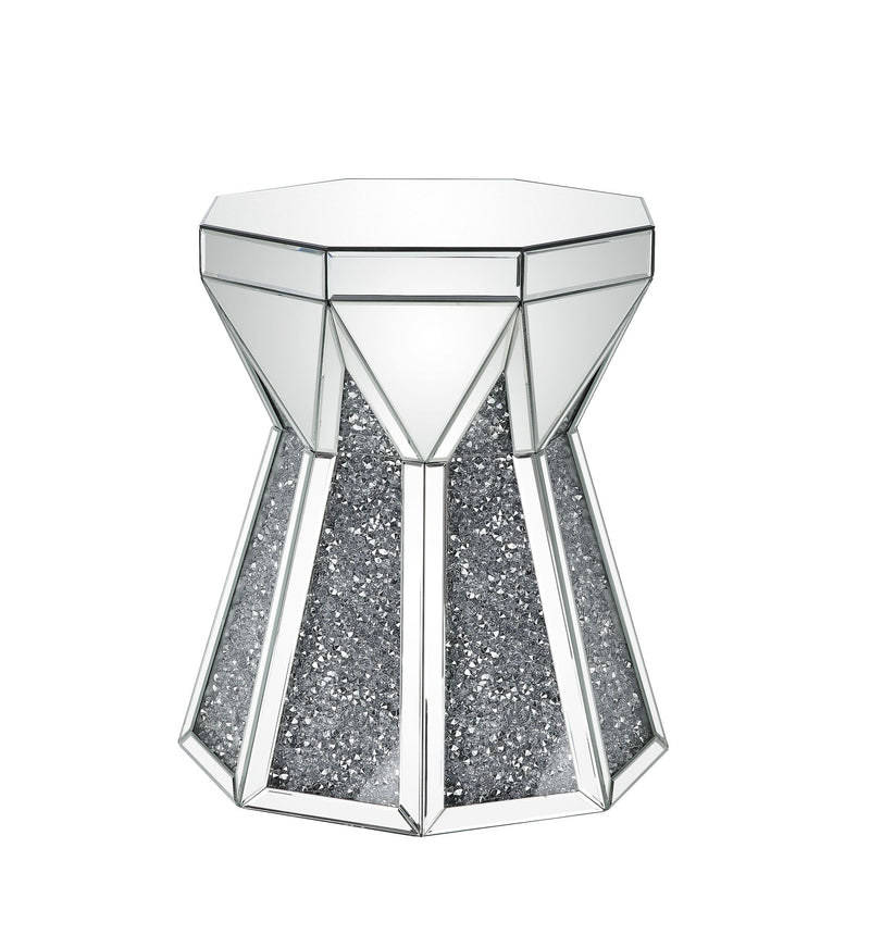 Noralie - End Table - Mirrored & Faux Diamonds - R&R Furniture Gallery (Fountain Valley, CA)