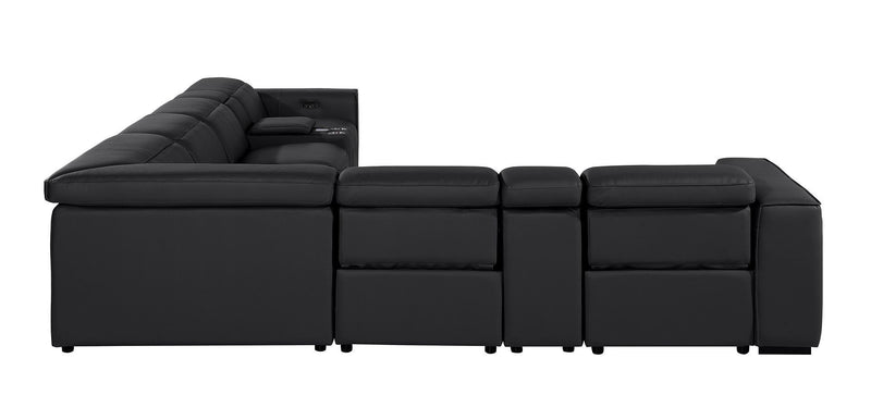 1224 - 8-Piece U-Shaped Sectional Sofa In With 4 Power Recliners & Power Headrest