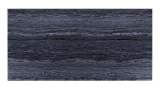 Nasir - Dining Table - Gray Printed Faux Marble Top & Mirrored Silver - R&R Furniture Gallery (Fountain Valley, CA)