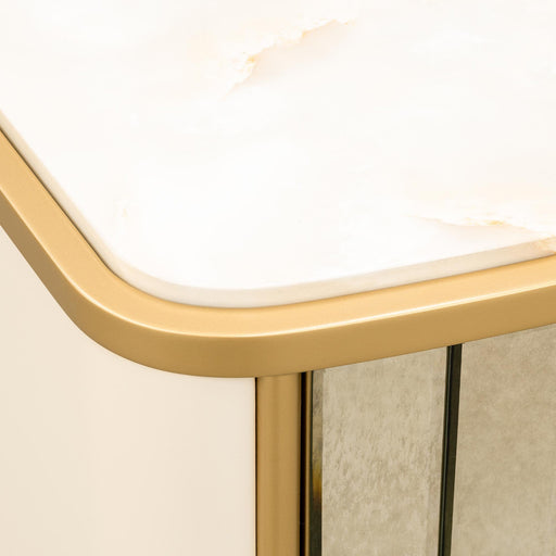 Scotts Square - Nightstand - Light Champagne - R&R Furniture Gallery (Fountain Valley, CA)