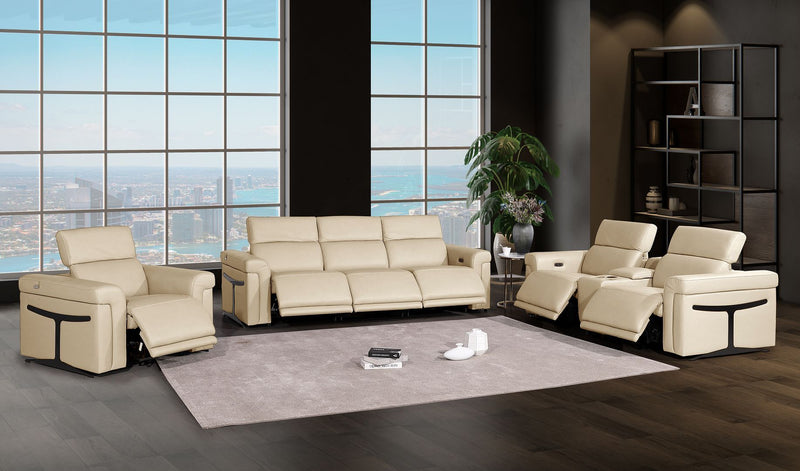 1126 - 7-Piece Modular Power Reclining Sofa, Loveseat & Chair Set In With 6 Power Recliners & Power Headrests