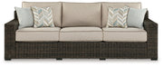 Coastline Bay - Sofa With Cushion - Brown - R&R Furniture Gallery (Fountain Valley, CA)