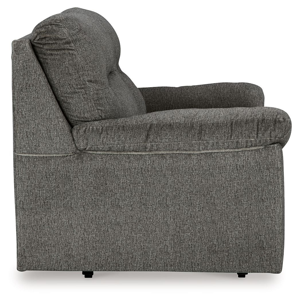 Bindura - Glider Loveseat - Mineral - R&R Furniture Gallery (Fountain Valley, CA)