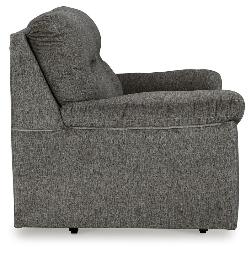 Bindura - Glider Loveseat - Mineral - R&R Furniture Gallery (Fountain Valley, CA)