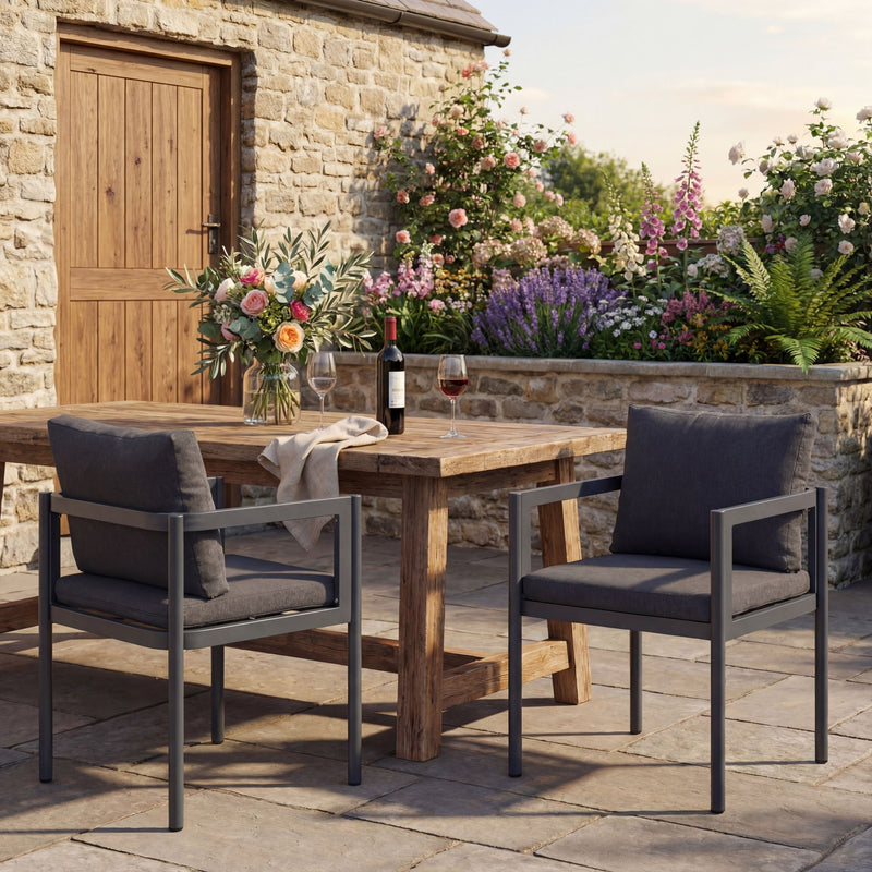 All-Weather Outdoor Dining Chair (Set of 2) - R&R Furniture Gallery (Fountain Valley, CA)