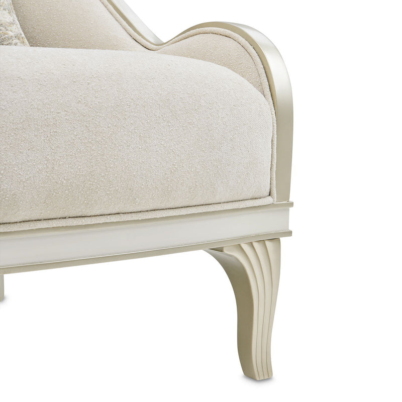La Marisia - Chenille Accent Chair - Tranquil / Light Champagne - R&R Furniture Gallery (Fountain Valley, CA)