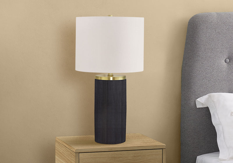 Lighting, Table Lamp, Concrete, Modern - Black - R&R Furniture Gallery (Fountain Valley, CA)