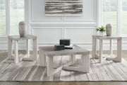 Garnilly - Occasional Table Set (Set of 3) - Whitewash - R&R Furniture Gallery (Fountain Valley, CA)